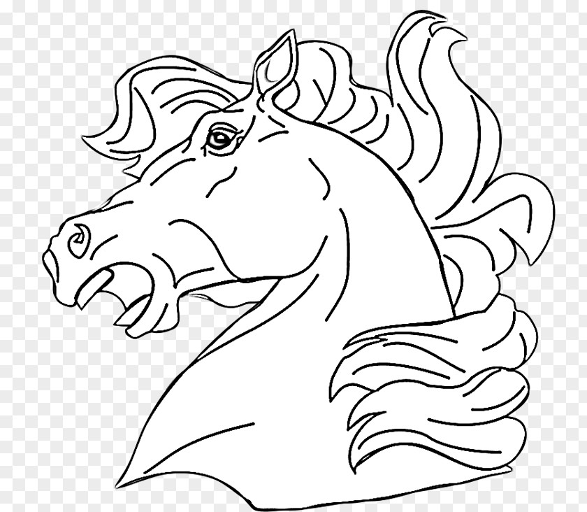 Unicorn Head Foal American Quarter Horse Coloring Book Pony Mare PNG
