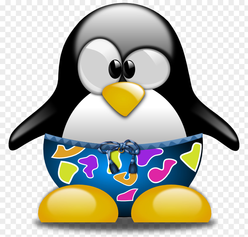 Bird Swimming Cliparts Penguin Swimsuit Tux Clip Art PNG