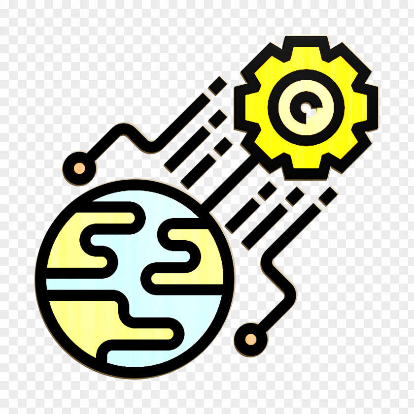 Cog Icon Artificial Intelligence World PNG