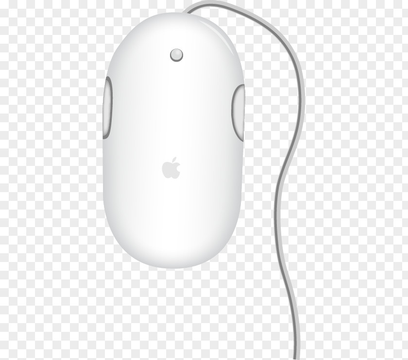 Vector Hand-painted Apple Mouse White Material Pattern PNG