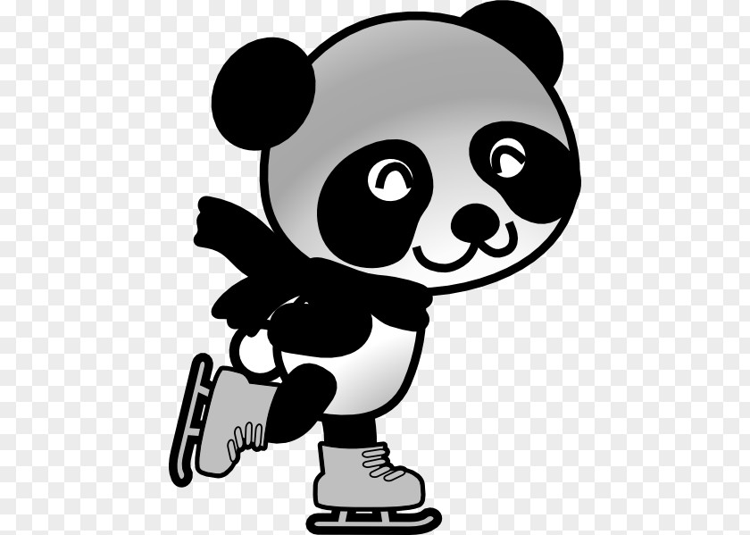 Afterparty Giant Panda Ice Skating Roller Bear Skates PNG