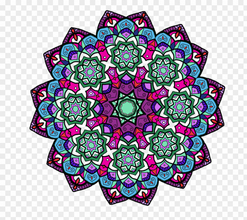 Circle Symmetry Pattern PNG