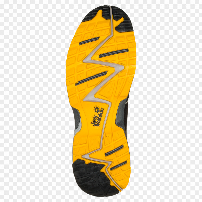 Shoe Jack Wolfskin Yellow Trail Running Font PNG