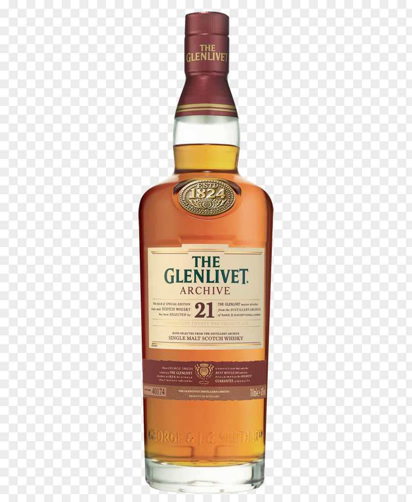 The Glenlivet Distillery Single Malt Scotch Whisky Whiskey PNG