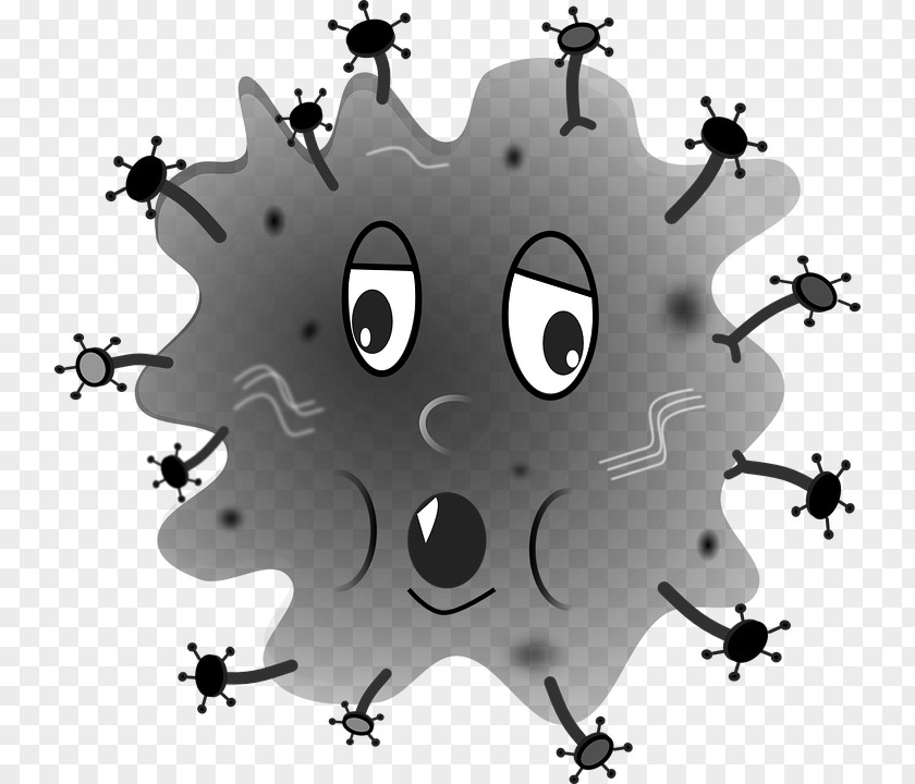 A Cartoon Of Spherical Germs Microorganism Clip Art PNG
