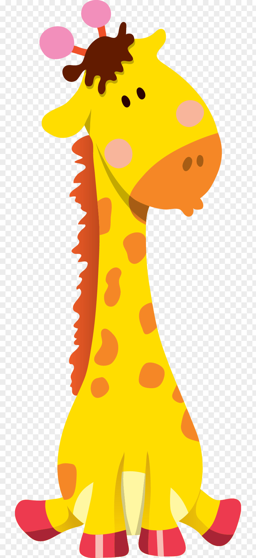 Giraffe Cartoon Animal Illustration PNG