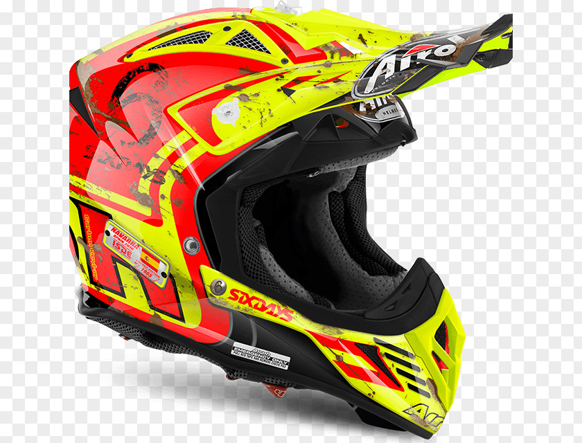 Motorcycle Helmets AIROH Kevlar International Six Days Enduro PNG