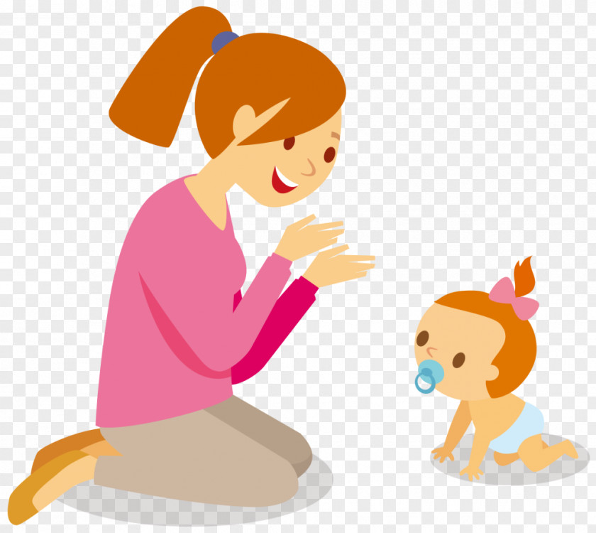 Parent-child Cross-stitch Embroidery Clip Art PNG