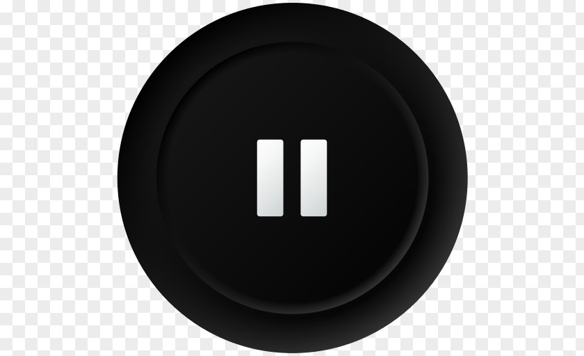 Pause Button Circle Font PNG