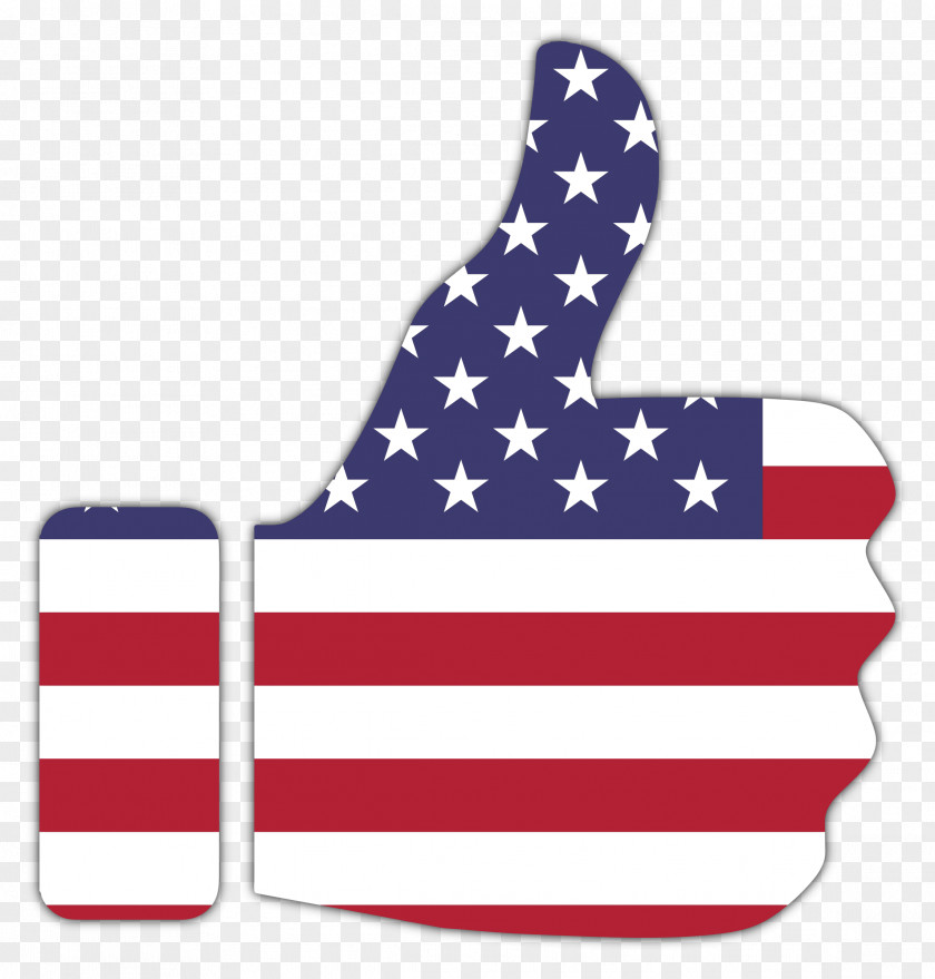 United States Flag Of The Thumb Signal Clip Art PNG