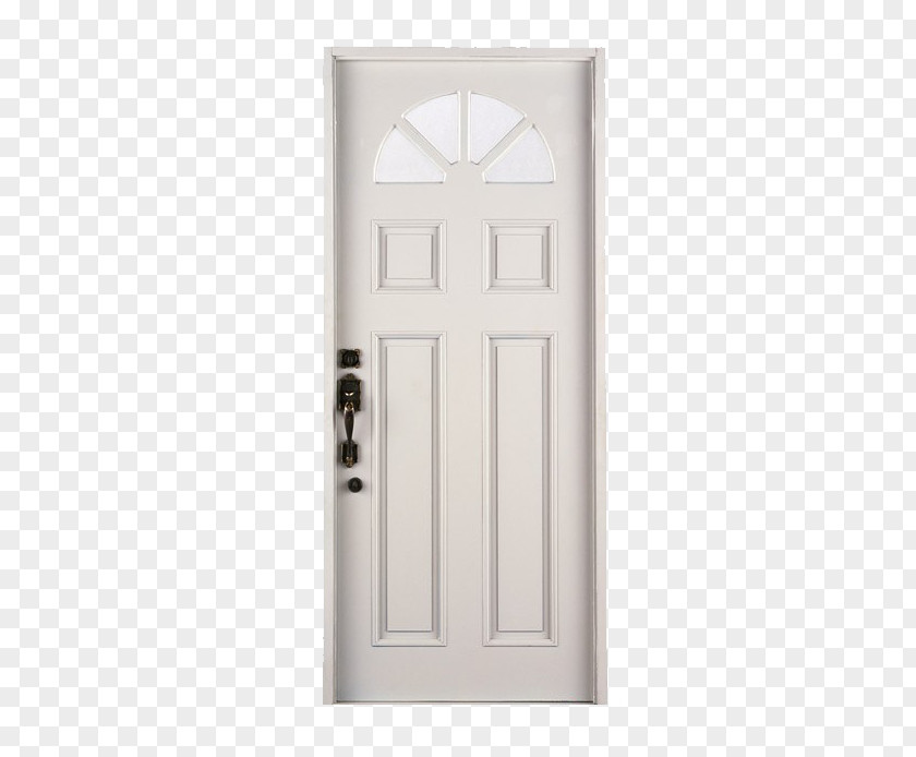 White Single Closed Door PNG