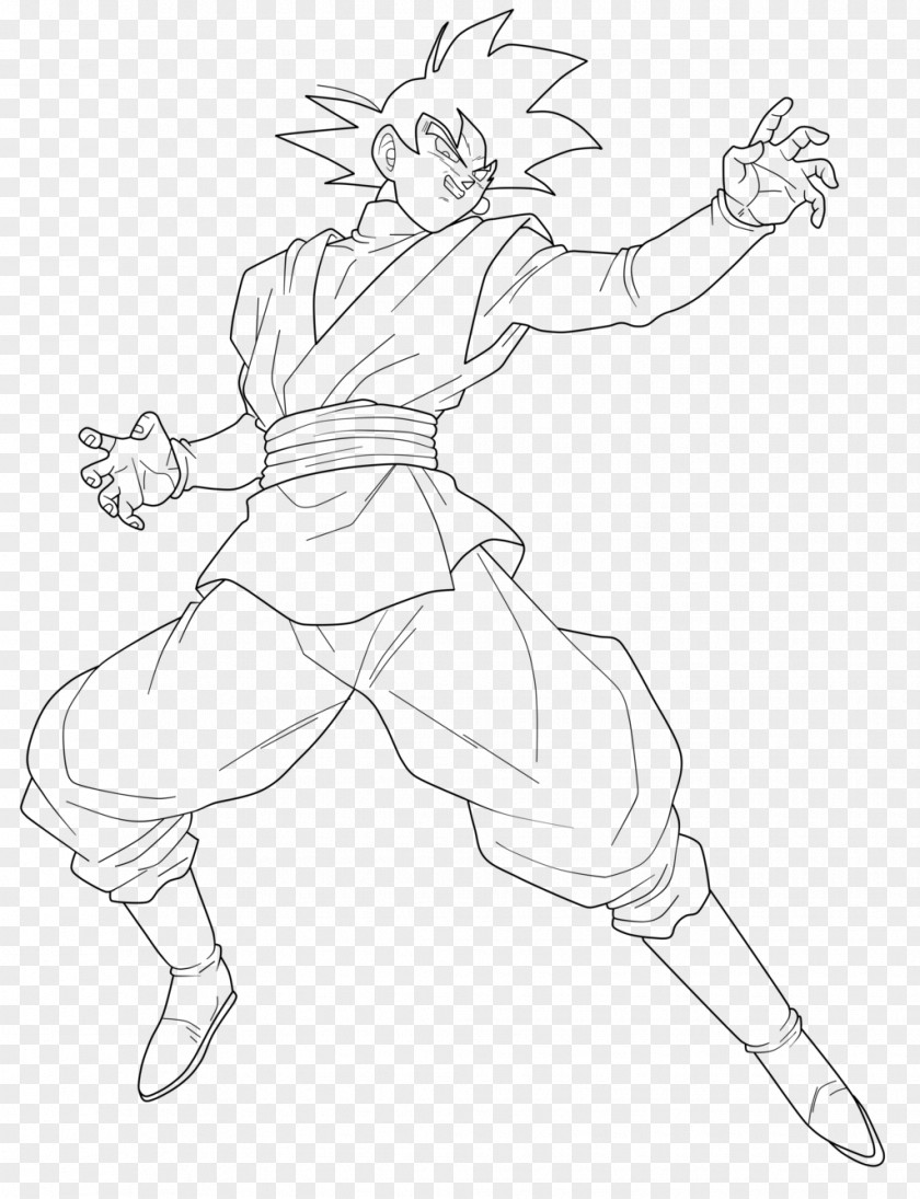 Ball Color Line Art Goku Vegeta Trunks Dragon Z Dokkan Battle PNG