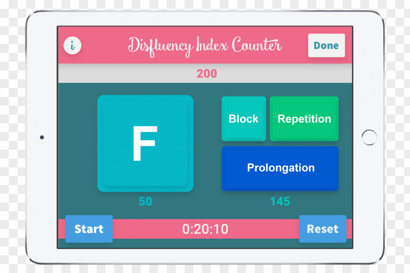 COUNTER Speech Disfluency App Store Speech-language Pathology PNG