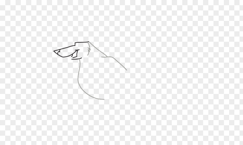 Dog Draw Headgear White Line Art Font PNG