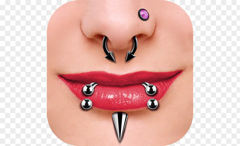 Face Lip Body Piercing Eyebrow PNG