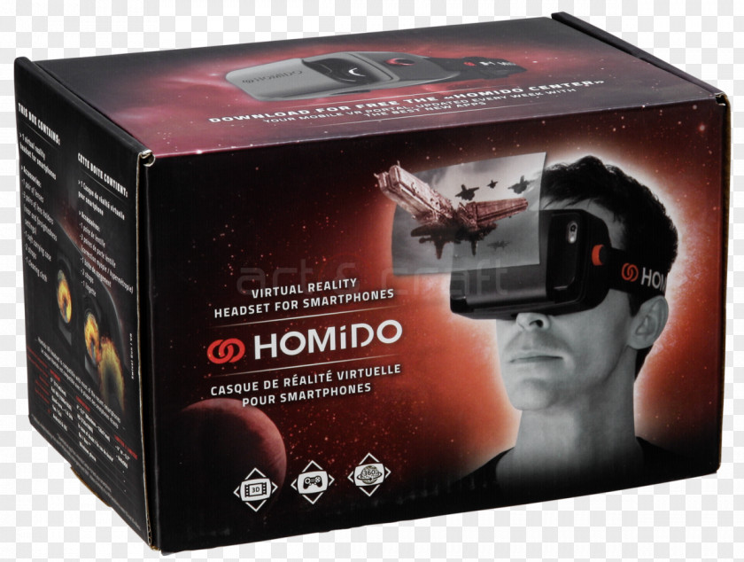 Homido Virtual Reality Headset Electronics Product PNG