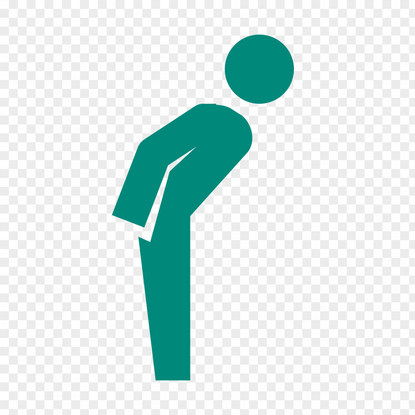 Design Bowing Person Logo PNG