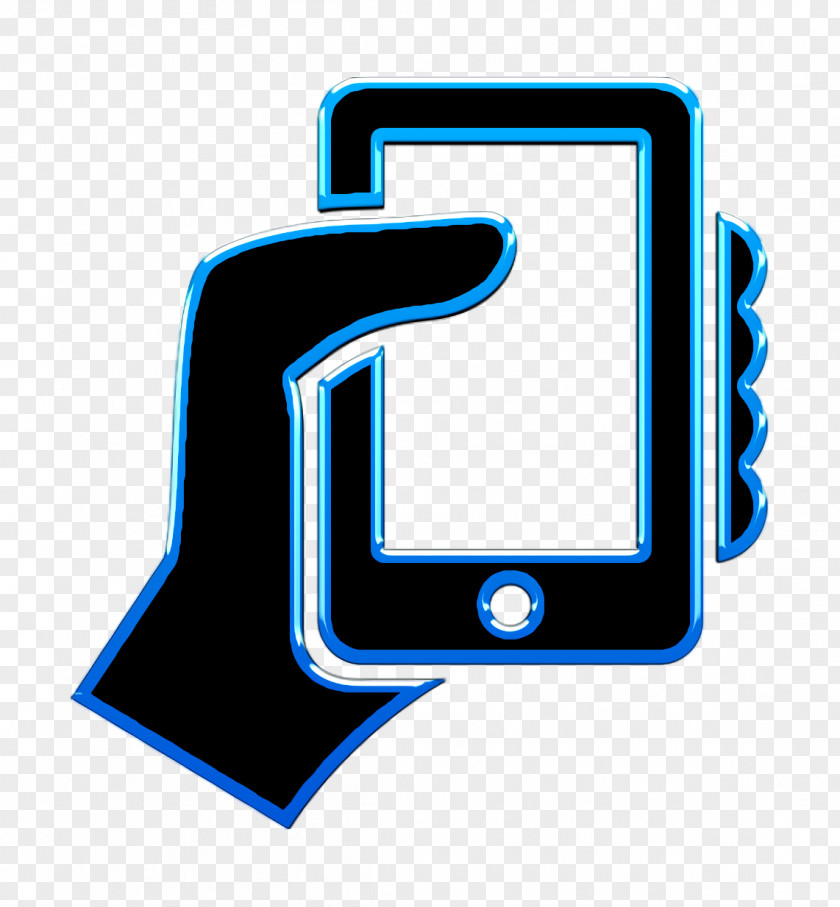 Hand Holding Up A Smartphone Icon Hands Gestures PNG