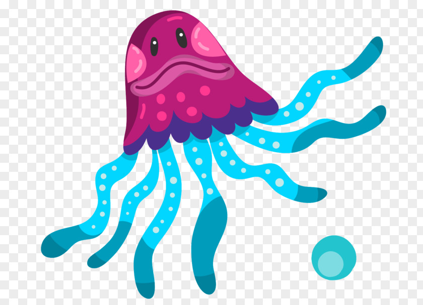 Sea Octopus Jellyfish Animal Clip Art PNG