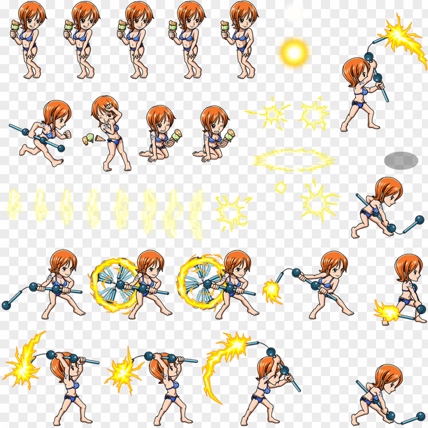 Sprite One Piece Treasure Cruise Nami Character PNG