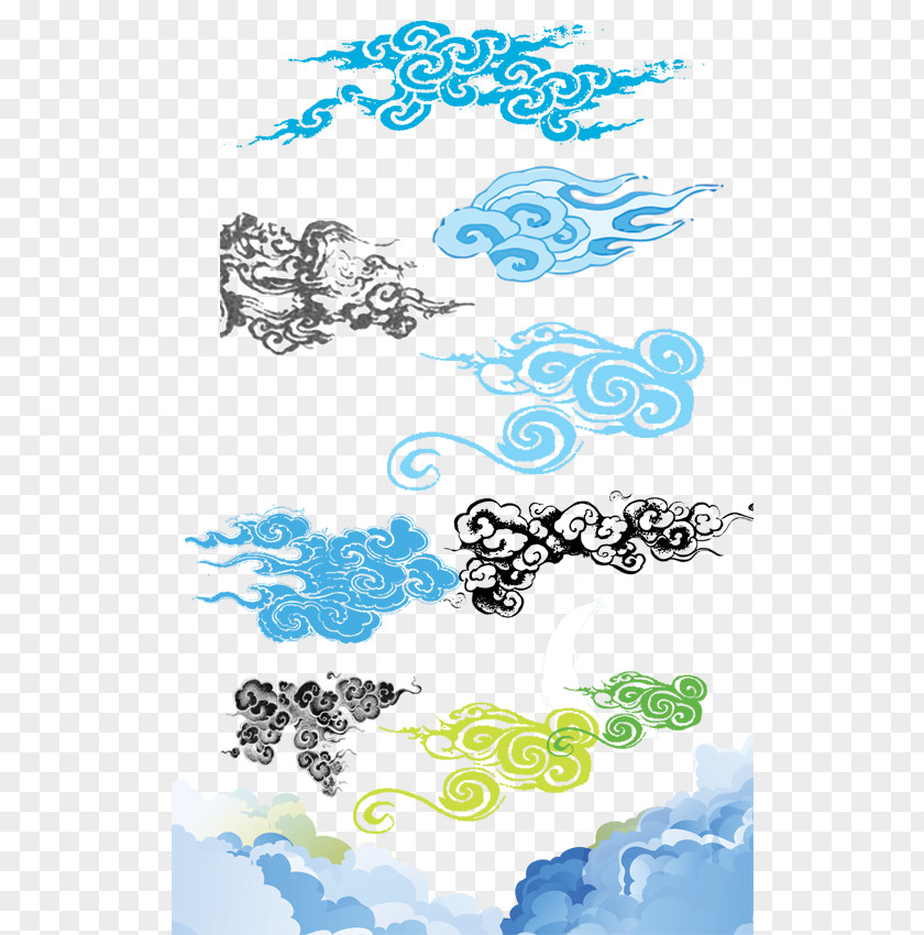 Cloud Sky Miniature Painting Clip Art PNG