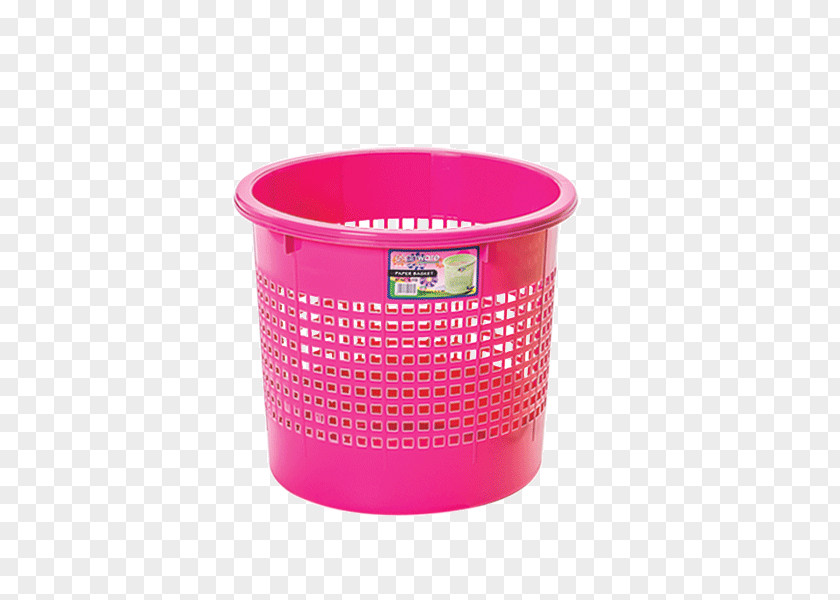 PAPER BASKET Plastic Pink M PNG