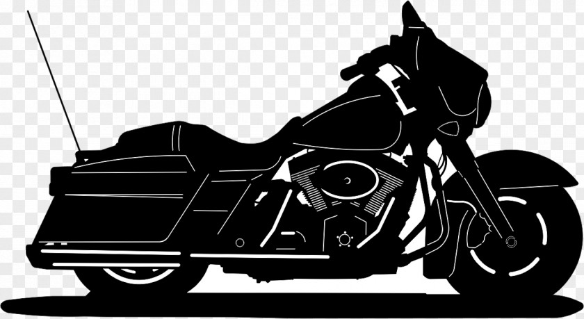 Yb Silhouette Harley-Davidson Street Glide Clip Art Motorcycle PNG