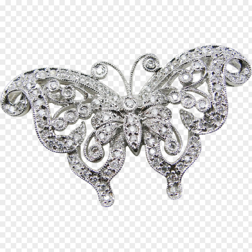 Brooch Butterfly Jewellery Pin Vintage Clothing PNG