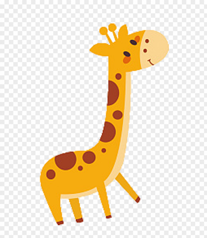 Hand-painted Giraffe Northern Drawing Illustration PNG