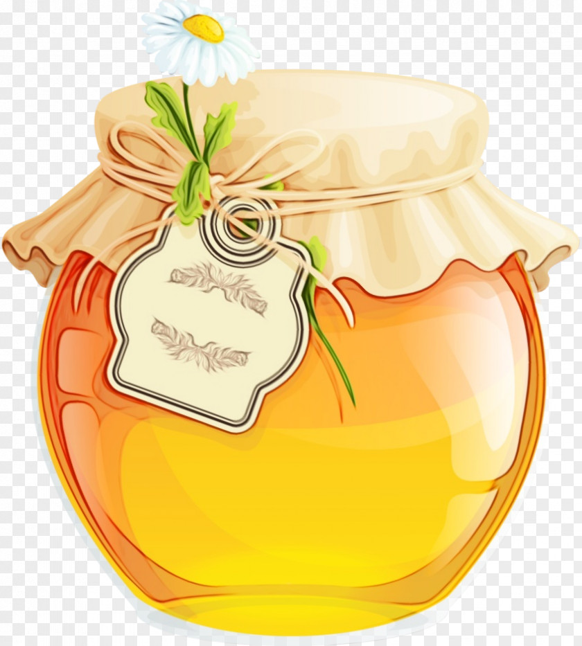 Honey Honeybee Yellow Design Fruit PNG