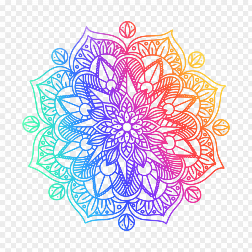 Om Mandala Graphic Design Clip Art Drawing Image PNG