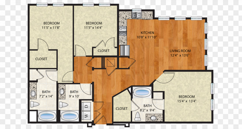 Real Estate Wooden Floor The Ivy Residences At Health Village Plan Apartment Winyah Drive SunRail PNG