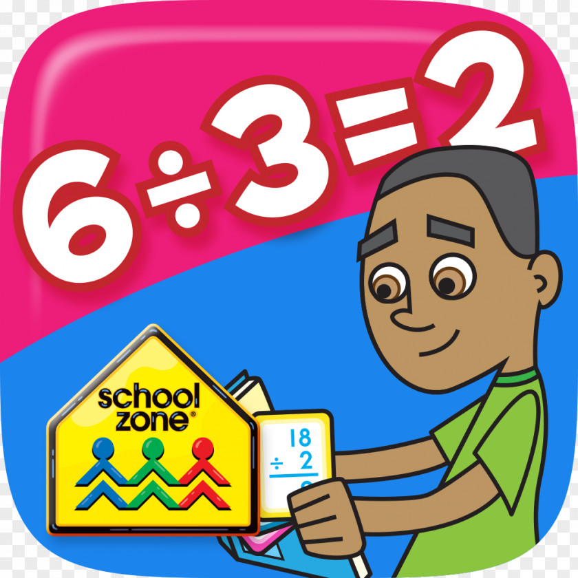 Android Division Flash Cards Multiplication Third Grade School Zone Publishing Company PNG