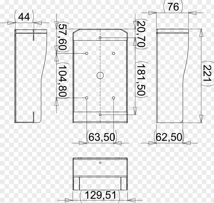 Design Paper Floor Plan Technical Drawing White PNG