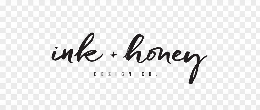 Honey Logo Brand Calligraphy PNG