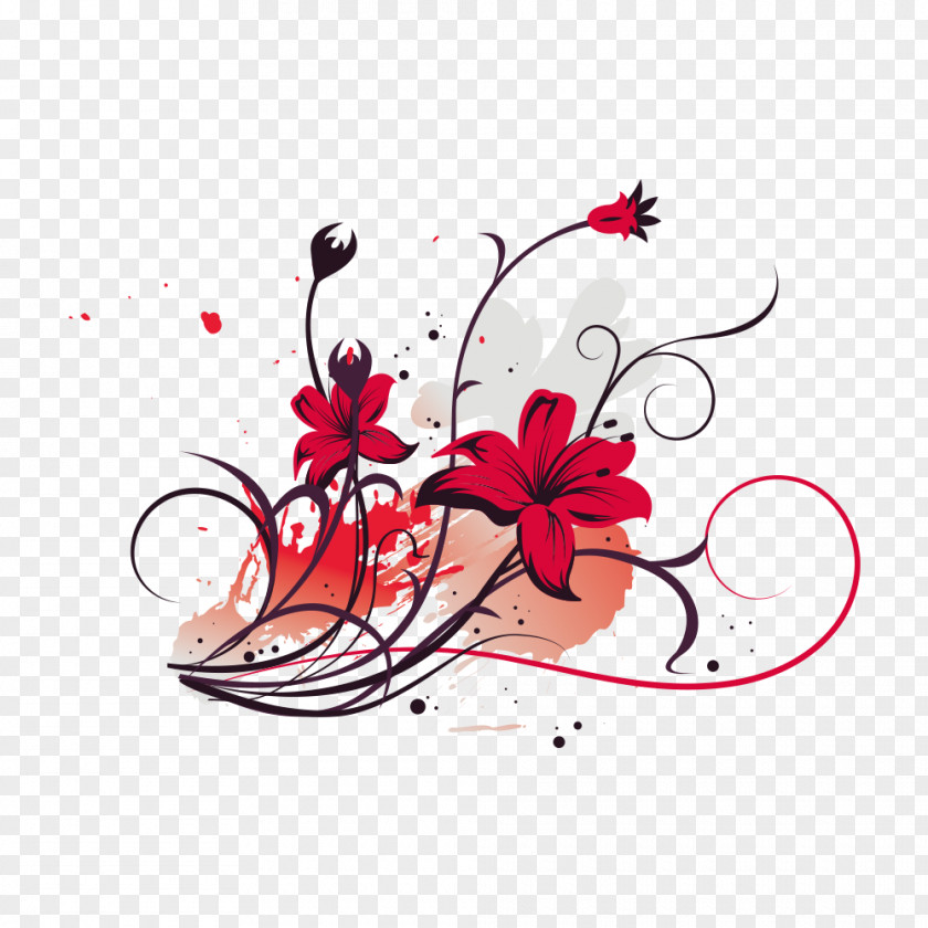 Red Flowers PNG