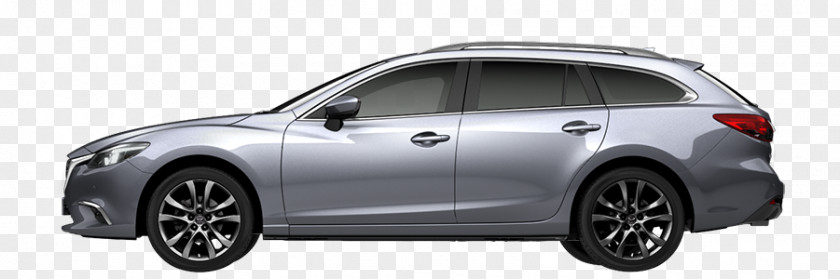 Silver Car Mid-size Mazda6 Bumper PNG