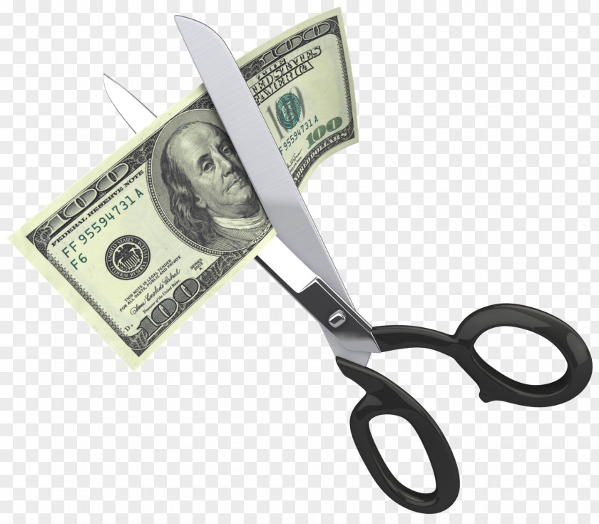 Dollar Money Credit Card Scissors Payment PNG