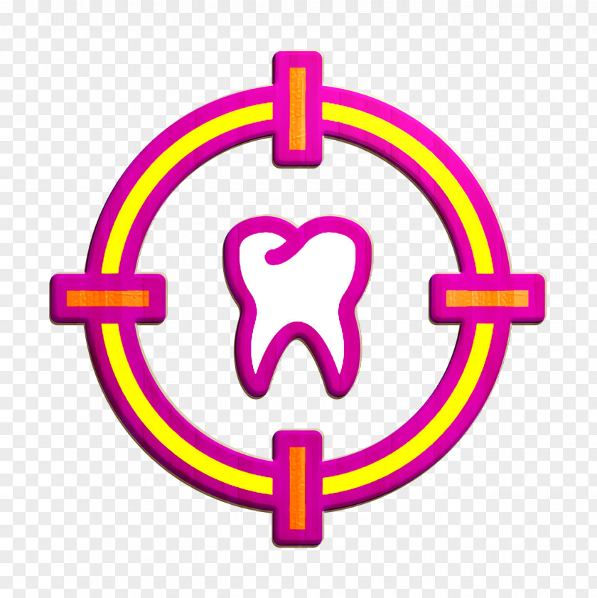 Dentistry Icon Tooth Target PNG