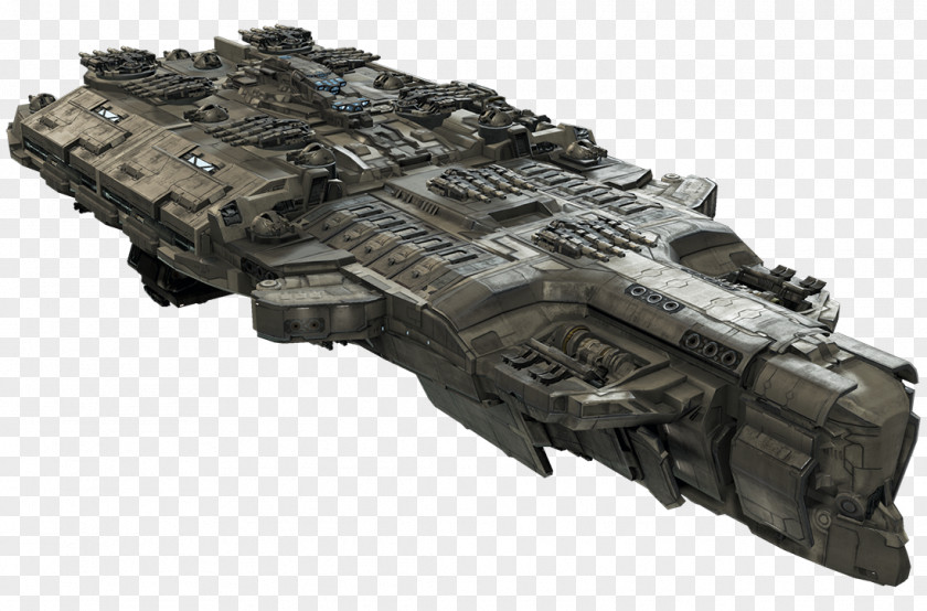Dread Dreadnought Spacecraft Starship Concept Art PNG