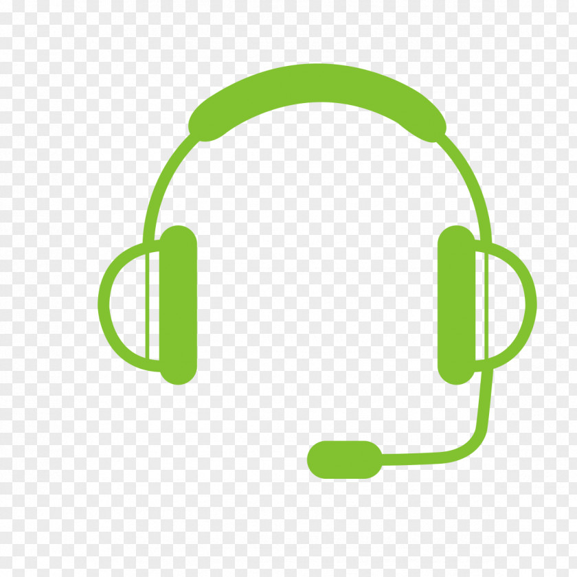 Green Graphic Headphones Headset PNG