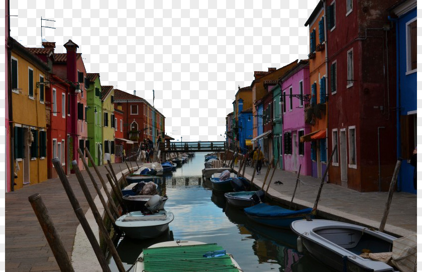 Italy Burano Seven Murano Este Travel Island PNG