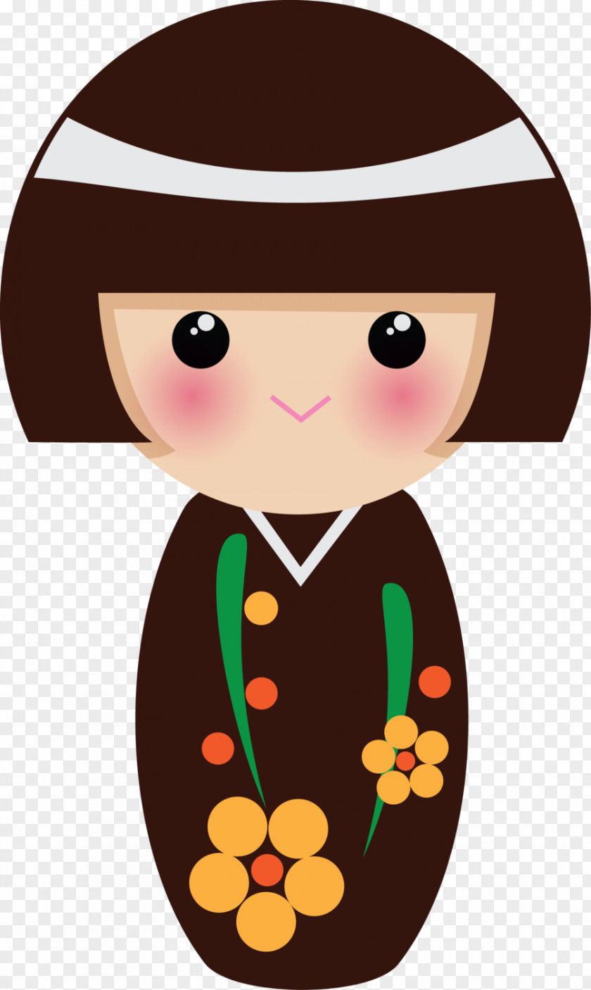 Kokeshi Dolls Character Clip Art PNG