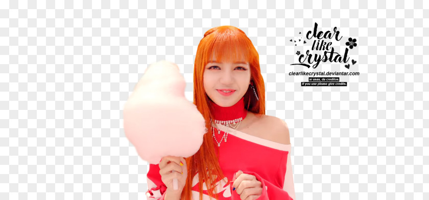 As If It's Your Last Lisa BLACKPINK K-pop Hair Coloring PNG