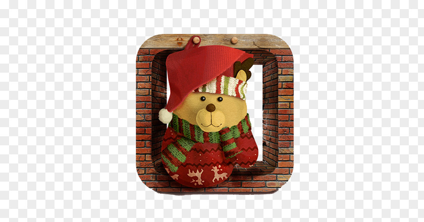 Bear Christmas Decoration Santa Claus Gift PNG