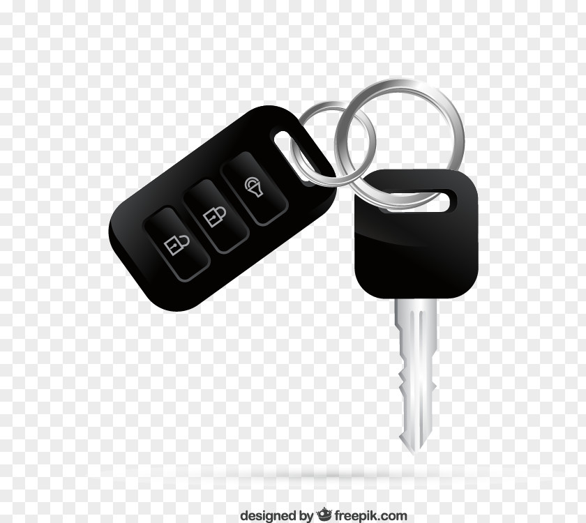 Black Car Key Design Vector Material Download, Transponder Clip Art PNG