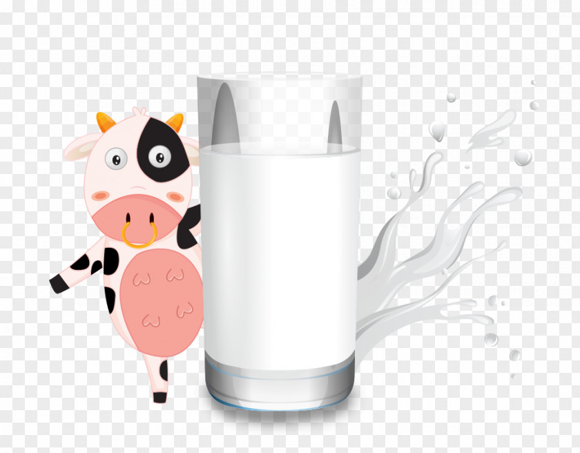 Cartoon Cow Milk Dairy Cattle PNG