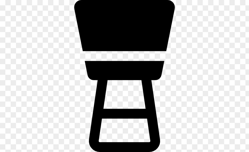Djembe Furniture Black Chair PNG
