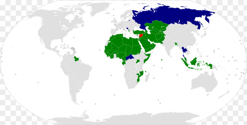 Islam Organisation Of Islamic Cooperation World Map PNG