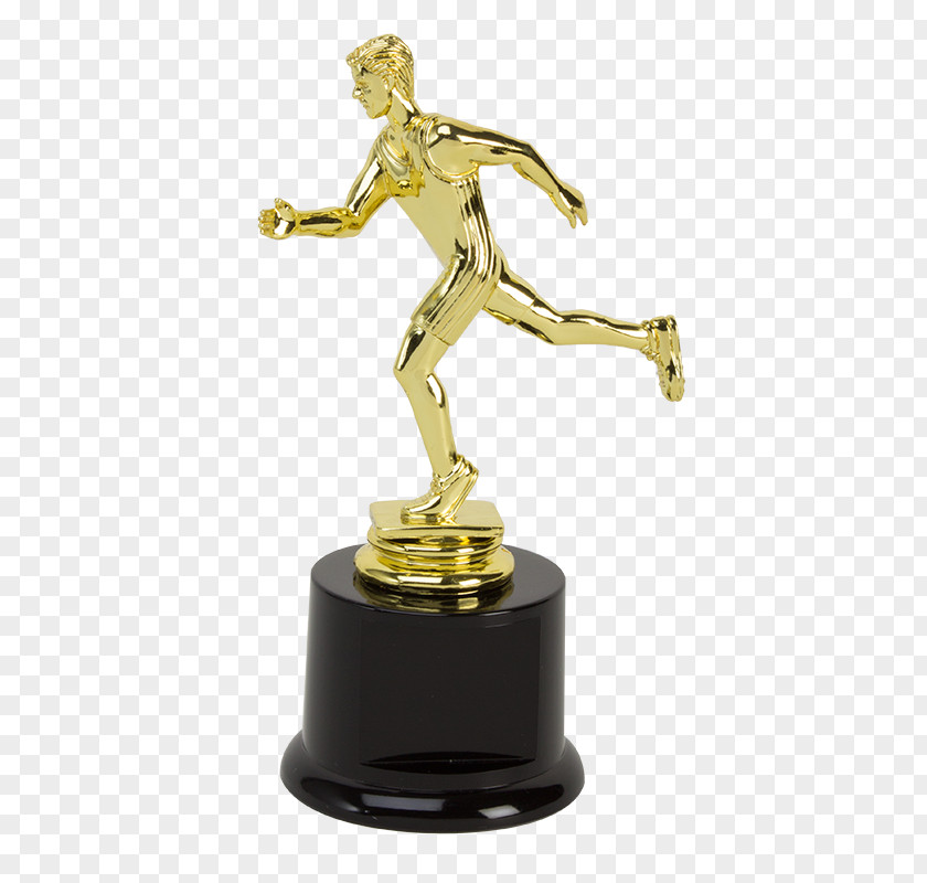 RUNNING FIELD Participation Trophy Award Gold Medal PNG